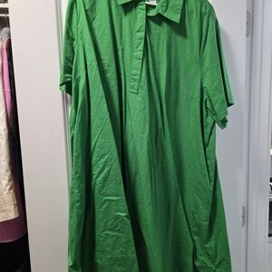 Old Navy Women's Bright Green Polo Dress